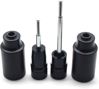 MZS Motorcycle Frame Sliders Compatible with Z650 EX650 ER6F EX 650 2017-2025 / Z650RS 2022-2025, Falling Crash Protector Guards No Cut Kits Black - size: Z650/EX650/Z650RS