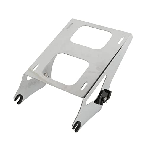 TCMT King Motorcycle Trunk Box Backrest Detachable Mounting Rack Fit For Harley 2014-2025 Touring CVO Road King Road Glide Street Glide Electra Glide Pack - color: Style A Chrome 2 Up Rack#1