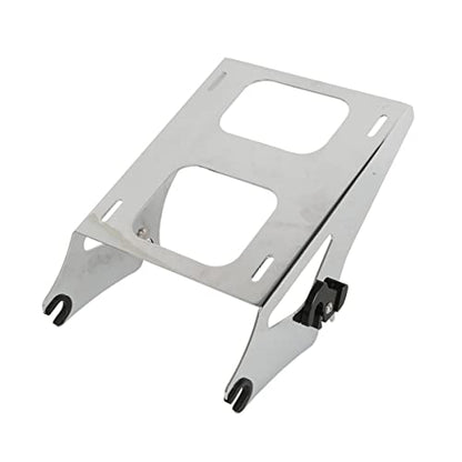 TCMT King Motorcycle Trunk Box Backrest Detachable Mounting Rack Fit For Harley 2014-2025 Touring CVO Road King Road Glide Street Glide Electra Glide Pack - color: Style A Chrome 2 Up Rack#1