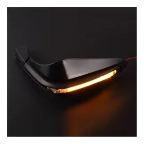 Motorcycle Windproof Handlebar Handguard 1 Pair Brake Lever Guard with Light Hand Shield Protector for Motorcycle - color: Yellow-light black