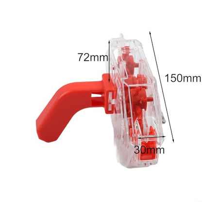 FABULETTA Motorcycle Chain Cleaning Kit, Bike Chain Scrubber Tool Set with Sprocket and Gear Brush, Transparent Chain Washer Cleaner Device for Dirt Bike Transmission Maintenance Accessories(2)