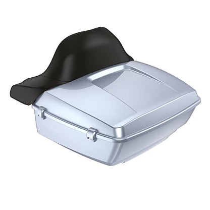 Moto Onfire Atlas Silver Metallic Tour Trunk Luggage Latches Hinges Fit for AB Harley Touring Razor Chopped King Tour Trunk Luggage - color: Atlas Silver Metallic