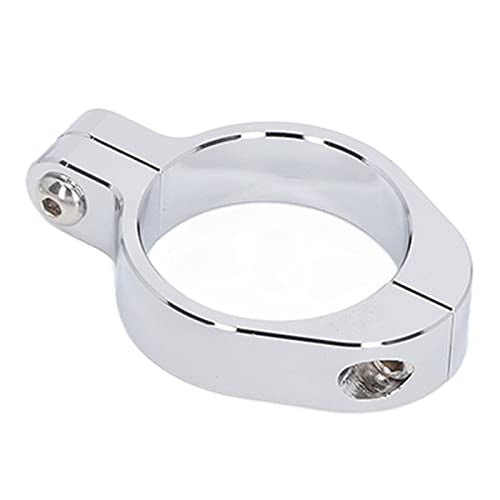Motorcycle Headlight Mount Bracket Universal | CNC Aluminium Clamp for 39-41mm Fork Tubes, Sturdy Turn Signal Holder, Modified Replacement Part, Silver