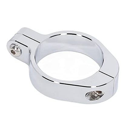 Motorcycle Headlight Mount Bracket Universal | CNC Aluminium Clamp for 39-41mm Fork Tubes, Sturdy Turn Signal Holder, Modified Replacement Part, Silver