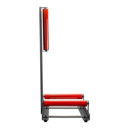 Maxshine Universal Red Wheel & Rim Detailing Rolling Stand | 360° Rotating Tire Stand for Wheel Wash, Ceramic Coating & Tire Shine | Heavy-Duty Rim Roller Stand for Professional Auto Detailing - size: Large (Red)