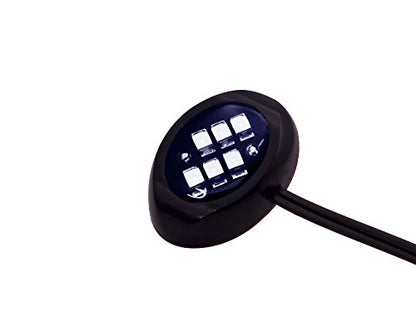 Oznium LED Modules (Round Black, Cool White LED) - color: Cool White LED, size: Round Black