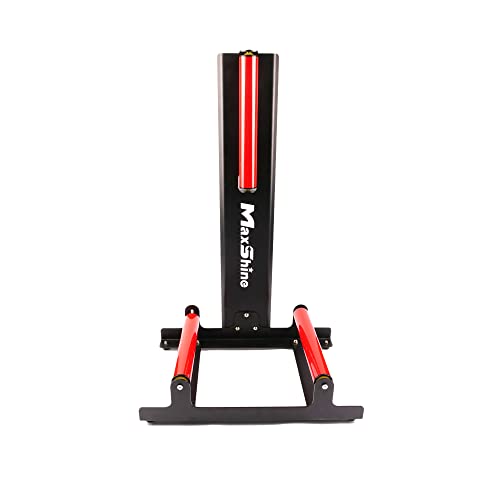 Maxshine Universal Red Wheel & Rim Detailing Rolling Stand | 360° Rotating Tire Stand for Wheel Wash, Ceramic Coating & Tire Shine | Heavy-Duty Rim Roller Stand for Professional Auto Detailing - size: Large (Red)