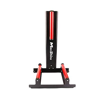 Maxshine Universal Red Wheel & Rim Detailing Rolling Stand | 360° Rotating Tire Stand for Wheel Wash, Ceramic Coating & Tire Shine | Heavy-Duty Rim Roller Stand for Professional Auto Detailing - size: Large (Red)