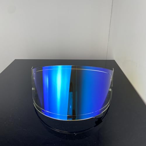 CPB-1V Helmet Shield for GLAMSTER,Replacement Motorcycle Helmet Visor Compatible with GLAMSTER (Revo Clear Blue) - color: Revo Clear Blue
