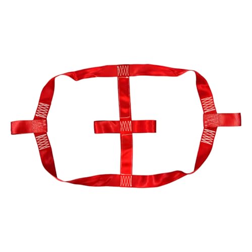 Motorcycle Rear Wheel Tie Down Strap, Transport Balance Tire Straps Strong Polyester Handlebar Belt, Universal Heavy Duty Rear Wheel Strap for Trailer Scooter Motorbike Dirt Bike (Red) - color: Red