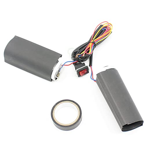 Universal Heated Grips Handlebar Heater Hand Warm Grip Inserts Pads Winter Warmer 12V With Switch Light Heat Thermal Cover Resistant Tape Handle Bar Motorcycle Motorbike ATV Motor Bike - size: Heated Hand Grip With Switch Light