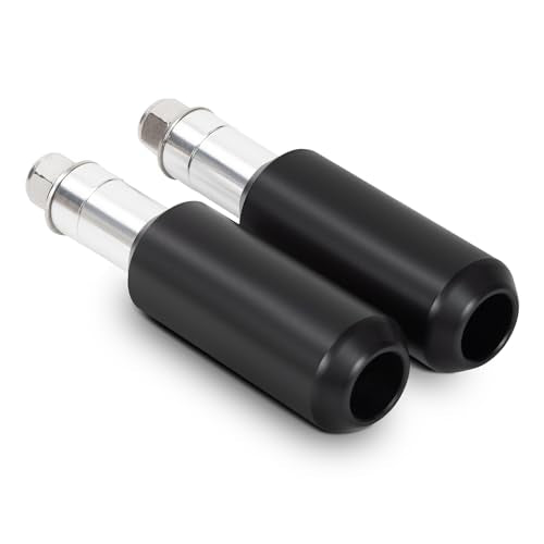 4" Motorcycle Frame Sliders Falling Crash Protector Upper Shock Mount Guards Falling Side Protector No Cut Kits Fit for Dyna 1998-2005 (Smooth Style) - color: 4 Inch-Smooth, size: For Harley Dyna 1998-2005