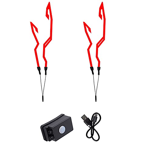 Motorcycle Helmet Light Kit,Waterproof 3 Mode Ride Signal LED Light Night Riding Signal Helmet Light for Motorcycle Bike Helmet,Red - color: red
