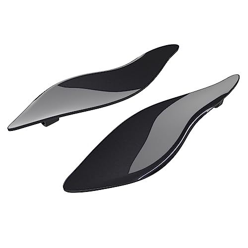 Advanblack Black Pearl Side Wings Air Deflectors, Fairing Side Wing Windshield, Fairing Side Shield, Adjustable Wind Deflectors, Compatible for Harley Touring Street Electra Glide 2014-2023 - color: Black Pearl