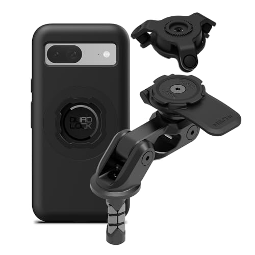 Quad Lock Motorcycle Fork Stem Mount PRO Kit with Vibration Dampener and MAG Phone Case for Pixel 8a - size: Pixel 8a