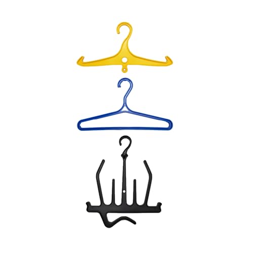 Scuba Choice Wetsuit & Drysuit Hanger – Heavy-Duty Hanger for BCD, Wetsuits & Scuba Gear Storage, Drying & Organization - color: 3 Pack (Bcd, Wetsuit, Organizer)