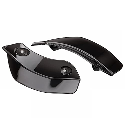 Side Fairing Wind Windshield Air Deflector for Harley Road Glide FLTRX FLTRU FLTRXS 2015-2023 Black - color: Black