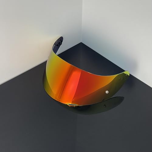 902 Helmet Visor Replacement,Motorcycle Helmet Face Shield for ILM 902,902L,902BT (Revo Deep Red-Day Use Only) - color: Revo Deep Red-day Use Only