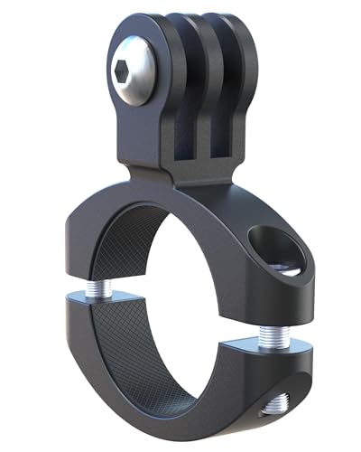 KING KONG Bike Light Mount, Aluminum Alloy Handlebar Clamp Bracket, Support Front/Under/External Mounting for Bicycle Headlight, Action Camera, Bike Handlebar 1''-1.3''/ 25.4-33mm