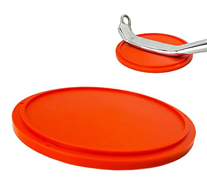 Motorcycle Kickstand Pad. Universal Fit. (Large) (Red) - color: Red
