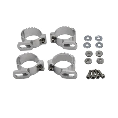 1 Set Motorcycle Quarter Headlight Fairing Windshield 35-50mm 45mm 49mm Fork Clamp Mount Compatible with Sportster XL 883 1200 - size: 42-50mm