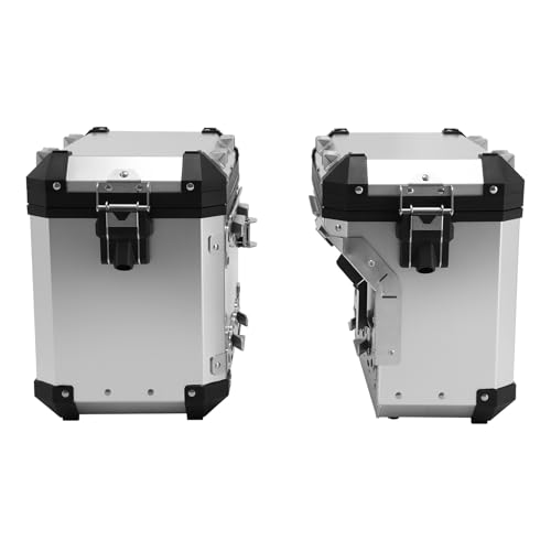 XMT-MOTO 48L Saddlebags Panniers Side Case Luggage Bag Fit For BMW R1200GS R1250GS Sliver