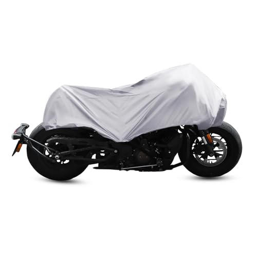 Motorcycle Cover Motorcycle Cover Lightweight Half Outdoor Waterproof Rain Dust Protector for Most Full Dress Touring(Color 2,M) - color: Color 2, size: M