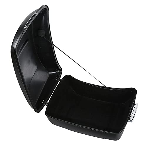 TCMT Matte King Motorcycle Trunk(No Speaker Holes) Wrap-around Backrest Pad Luggage Mount Rack Fit For Harley 2014-2025 Touring CVO Road King Road Glide Street Glide Electra Glide Pack - color: Style B