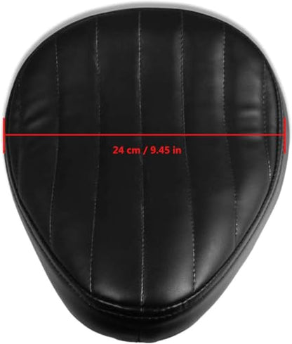 Motorcycle Solo Seat Cushion Baseplate Spring Seat Pad Saddle Bracket for Cruiser Bobber Chopper Honda Yamaha Suzuki Kawasaki (New-Black)