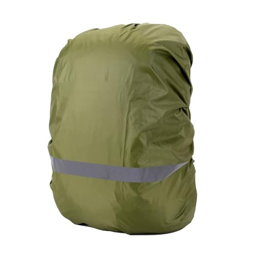Backpack Rain Cover Waterproof Backpack Cover Solid Color Reflective Night Cycling Rain Suitable for 18L-25L Small - color: Dark green08 S(18L-25L)
