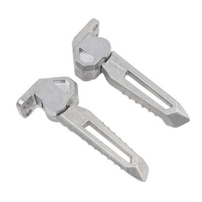 Mokuo Motorcycle Floding Footpegs Compatible with Zuma 2022 2023,Chinese Scooter Tank 125 150cc 9th Generation - color: Silver