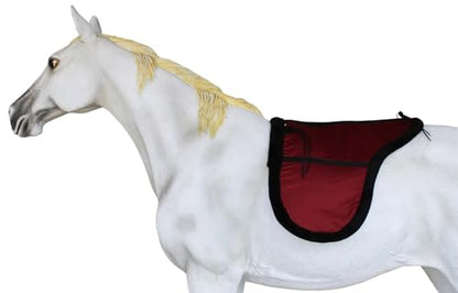 CHALLENGER Australian Horse Wool Felt Premium Shaped Trail Rider Comfort Pad Black 109SP565 - color: Maroon