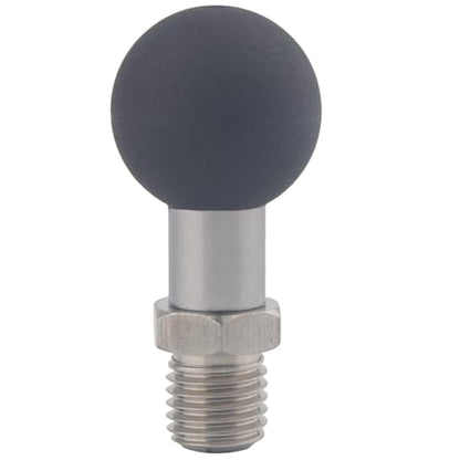 20mm Ball Adapter with M10 Stud – Heavy-Duty Motorcycle & Off-Road Mount for iPad and Phones | Stainless Steel Core + TPU Coating | Anti-Vibration M10 Thread for Rugged Rides - size: M10