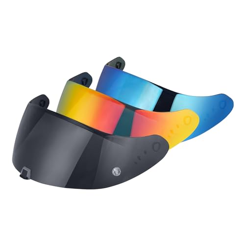 T520 Visor Full Face Helmet Shield Compatible with T520/ ST1400/ R1 Air Motorcycle Replacement Accessories (Black) - color: Black