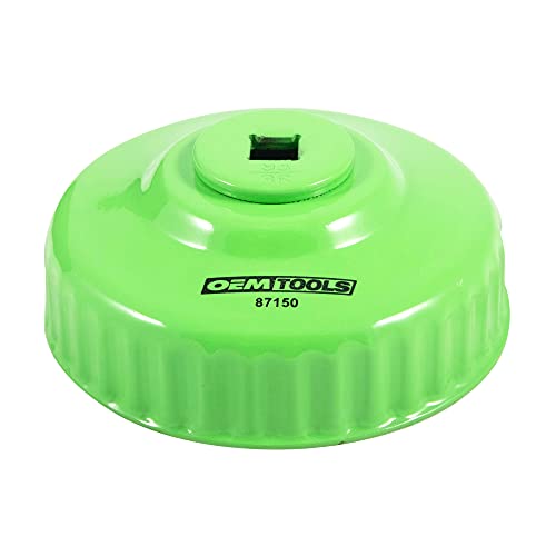 OEMTOOLS 87150 Oil Filter Wrench, 93mm 36 Flute, Oil filter Cap Removes Overtightened Filters, Precise Fit with 3/8” Drive, Rust-Resistant Finish - style: 93 mm 36 Flute