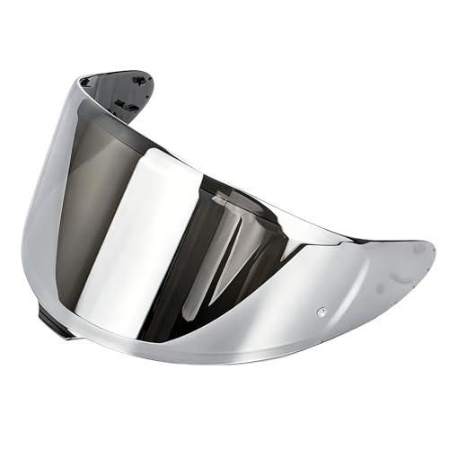 Shoei RF-1400 Helmet Visor Replacement for X15 CWR-F2 RF-1400 Z8 NXR2, CWR-F2 Shield Windshield Anti-Scratch UV Protection (Silver) - color: Silver