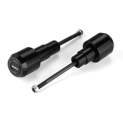 Motorcycle Frame Sliders Crash Bar Protector Compatible with K.awasaki Ninja 650 2017-2024 2025 2026 | No Cut Kits Engine Fairing Guard Falling Protection Ninja650 EX650 Accessories (Black) - color: black