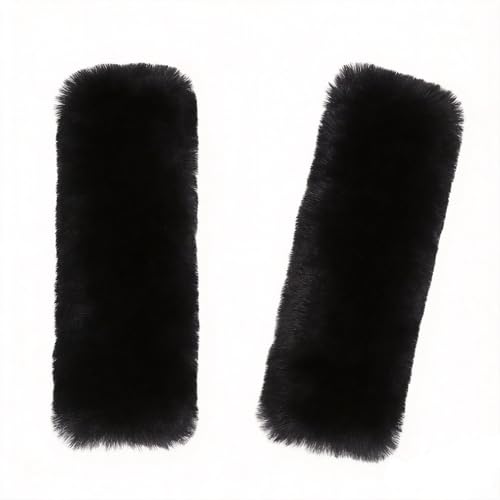 Soft & Cozy Australian Sheepskin Car Seat Belt Covers,2 Pack Fluffy Seatbelt Pads, Genunie Sheepskin Fur Shoulder Straps Cushions for Adults Kids Women and Men (Dark Grey) - color: Dark Grey