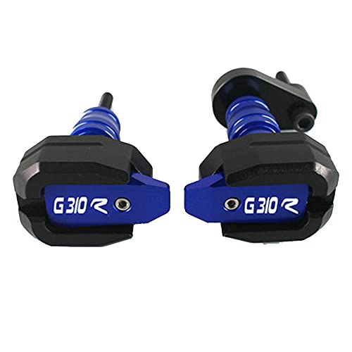 Motorcycle CNC Aluminum Engine Crash Guard Case Frame Sliders Protector Falling Protection Compatible with BMW G310R (Blue) - color: Blue