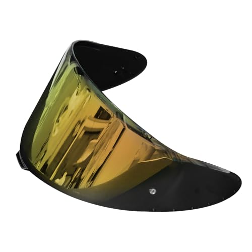 Shoei RF1400 X15 Helmet Visor Replacement Shield, Anti-Fog Sun Shield Accessory Compatible with RF-1400, X15, CWR-2, Z8, X-SPR PRO(Aurora Gold) - color: Aurora Gold