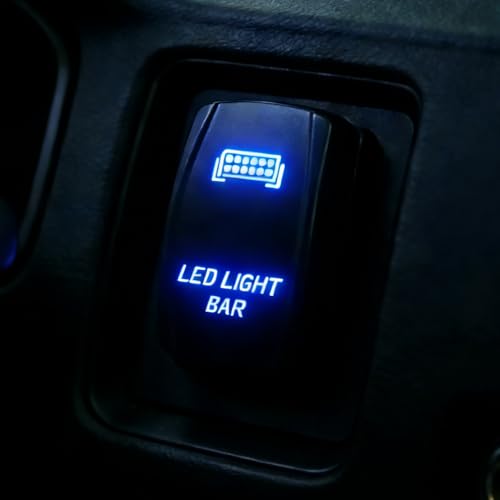 Generic Single-Output LED Light Bar Wiring Harness Kit, 12V 180W, with ON-Off Panel Switch (LED Symbol), 5-Pin Relay and Fuse