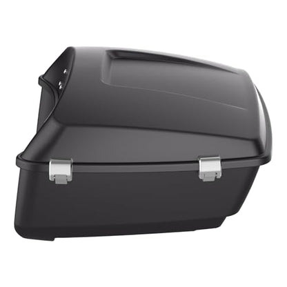 TCMT King Motorcycle Trunk Fit for Harley Touring 2014-2025 CVO Road King Road Glide Street Glide Electra Glide Ultra Limited Pack Industrial Gray Denim - color: Industrial Gray Denim(No Speaker Holes)