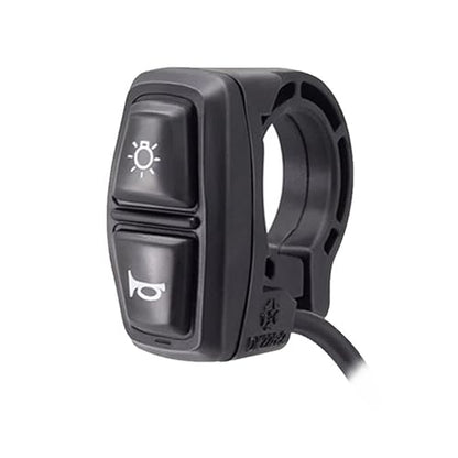 12-72V Universal Ebike Light and Horn Switch 2 in 1 Electric Bike Scooter Light Switch Motorcycle Button 7/8'' Motorcycle Headlights Horn Turn ON/Off Control Switches DK226 - style: 2-in-1 switch DK226