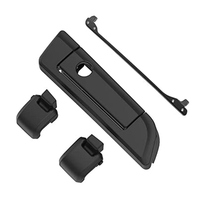Moto Onfire Arctic Black Tour Trunk Luggage Latches Hinges Fit for AB Harley Touring Razor Chopped King Tour Trunk Luggage - color: Arctic Black