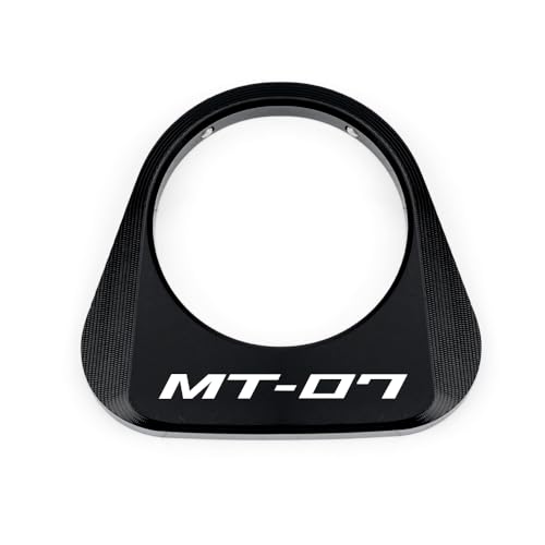 MOWOK Fit For Yamaha MT07 MT-07 FZ07 2025 2026 Motorcycle Accessories Ignition Starter Lock Cover Key hole Cover decorative cap (Black) - color: Black