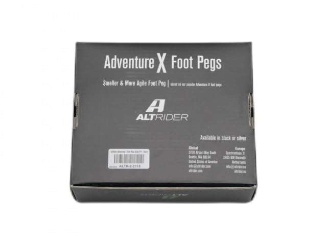 AltRider Adventure X Foot Pegs Compatible With BMW R 1200/1250 / 1300 GS/GSA - Heavy Duty Design - Boot Friendly, High Traction Cleats for Stability & Grip - Adjustable Camber & Height - Black - color: Black, size: Adventure X (56mm x 95mm)