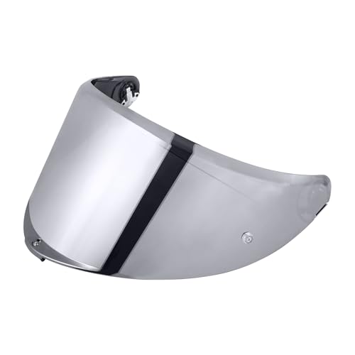K6 Helmet Shield Visor Replacement Face Shield Compatible with K6 K6S Motorcycle Helmet Accessories (Chrome Silver) - color: Chrome Silver