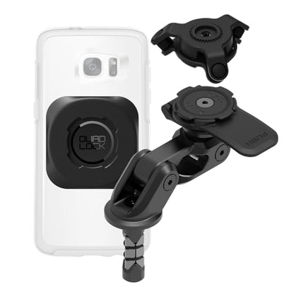 Quad Lock Fork Stem Motorcycle Phone Mount PRO Kit with Vibration Dampener and MAG Universal Adaptor - size: Fork Stem Mount PRO