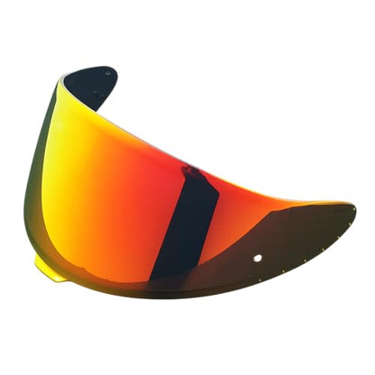 Shoei RF1400 X15 Helmet Visor Replacement Shield, Anti-Fog Sun Shield Accessory Compatible with RF-1400, X15, CWR-2, Z8, X-SPR PRO(Gold Red) - color: Gold Red
