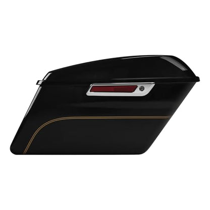 HR3 17RGU Black Quartz Hard Saddlebags Compatible with 2017 Road Glide Ultra FLTRU (Replace for OEM) Fit for 2014-2023 Harley Touring Models - color: Black Quartz 2017RGU